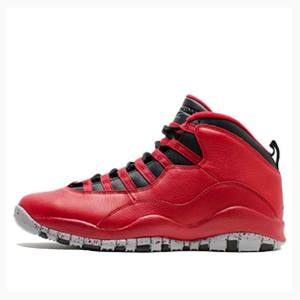 Air Jordan 10 Nike Retro 30TH Bulls Over Broadway Zapatillas Baloncesto Hombre Rojas Negras | JD-843HQ