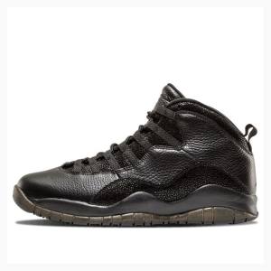 Air Jordan 10 Nike Retro OVO Zapatillas Baloncesto Hombre Negras | JD-458LU