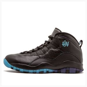 Air Jordan 10 Nike Retro Shanghai Zapatillas Baloncesto Hombre Negras Azules | JD-487KX