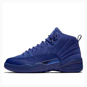 Air Jordan 12 Nike Retro Zapatillas Baloncesto Hombre Azules Oscuro | JD-301IN