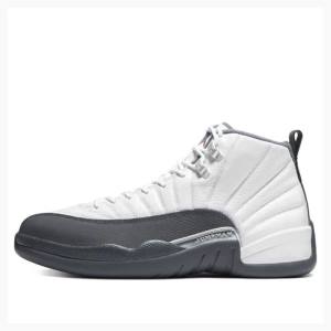 Air Jordan 12 Nike Retro Zapatillas Baloncesto Hombre Blancas Gris Oscuro | JD-604UW