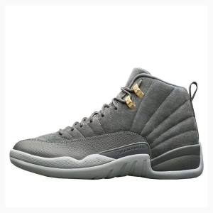 Air Jordan 12 Nike Retro Zapatillas Baloncesto Hombre Gris Oscuro | JD-843YP