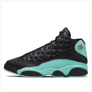 Air Jordan 13 Nike Retro Zapatillas Baloncesto Hombre Negras Verde | JD-950IV