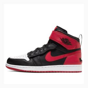 Air Jordan 1 Nike High Flyease Black Gym Red Zapatillas Baloncesto Hombre Rojas Negras | JD-208FE