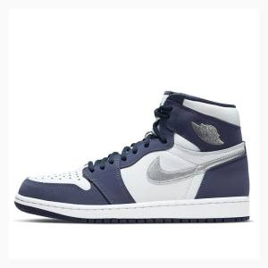 Air Jordan 1 Nike High OG CO JP Midnight Zapatillas Baloncesto Hombre Blancas Azul Marino | JD-602EO