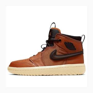 Air Jordan 1 Nike High React Dark Russet Zapatillas Baloncesto Hombre Marrones | JD-176YK