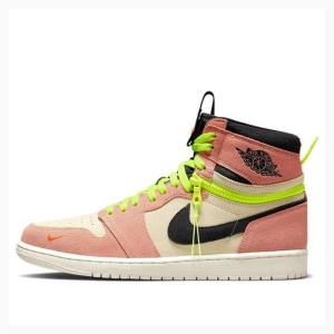 Air Jordan 1 Nike High Switch Peach Zapatillas Baloncesto Hombre Negras Rosas Verde | JD-589NQ