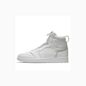 Air Jordan 1 Nike High Zip Zapatillas Baloncesto Mujer Blancas | JD-402LV