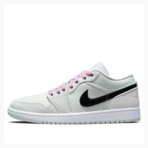 Air Jordan 1 Nike Low SE Barely Green Zapatillas Mujer Verde Negras Moradas | JD-497GH