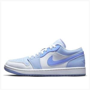 Air Jordan 1 Nike Low SE Mighty Swooshers Zapatillas Hombre Azules Negras | JD-203JC