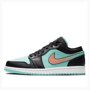 Air Jordan 1 Nike Low SE Tropical Twist Zapatillas Hombre Verde Negras | JD-218OQ