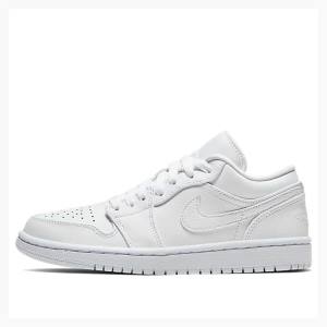 Air Jordan 1 Nike Low Triple Zapatillas Mujer Blancas | JD-291XB