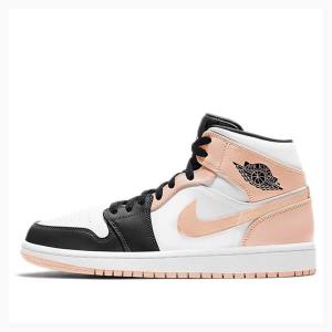 Air Jordan 1 Nike Mid Crimson Tint Zapatillas Baloncesto Hombre Rosas | JD-203KL