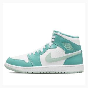 Air Jordan 1 Nike Mid Marine Zapatillas Baloncesto Mujer Blancas Verde | JD-952OH