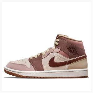 Air Jordan 1 Nike Mid SE Dark Pony Zapatillas Baloncesto Mujer Marrones | JD-190ZQ