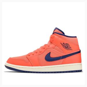 Air Jordan 1 Nike Mid Turf Zapatillas Baloncesto Mujer Naranjas | JD-423CV