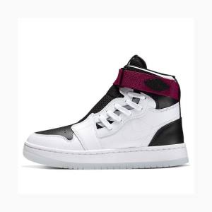 Air Jordan 1 Nike Nova XX Zapatillas Baloncesto Mujer Blancas Negras Rojas | JD-290RK