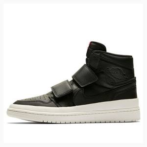 Air Jordan 1 Nike RE HI Double STRP Sail Zapatillas Baloncesto Hombre Negras | JD-038BR