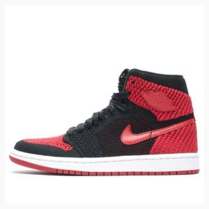 Air Jordan 1 Nike Retro Flyknit Banned - Bred Zapatillas Baloncesto Hombre Rojas Negras | JD-794VK