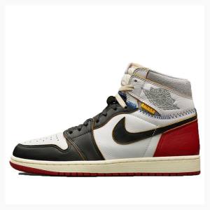 Air Jordan 1 Nike Retro HI NRG UN Union x Air Jordan Colección Zapatillas Baloncesto Hombre Negras Rojas | JD-473IB