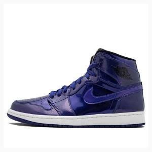 Air Jordan 1 Nike Retro High Deep Royal Charol Zapatillas Baloncesto Hombre Moradas | JD-732SA