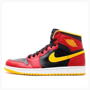 Air Jordan 1 Nike Retro High OG Atlanta Hawks Zapatillas Baloncesto Hombre Rojas Amarillo | JD-615HN