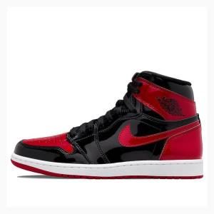 Air Jordan 1 Nike Retro High OG Bred Charol Zapatillas Baloncesto Hombre Rojas Negras | JD-250UV