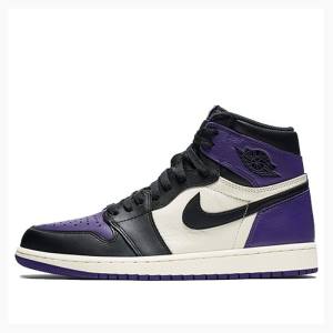 Air Jordan 1 Nike Retro High OG Court Zapatillas Baloncesto Hombre Moradas | JD-072NF