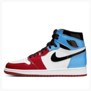 Air Jordan 1 Nike Retro High OG Fearless UNC Chicago Zapatillas Baloncesto Hombre Blancas Rojas Azules | JD-098IR