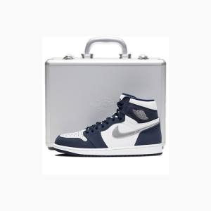 Air Jordan 1 Nike Retro High co.JP 'Midnight Navy' Suitcase Special Box Zapatillas Baloncesto Hombre Azul Marino | JD-439HG