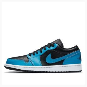 Air Jordan 1 Nike Retro Low Laser Zapatillas Hombre Azules Negras | JD-721SJ