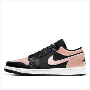 Air Jordan 1 Nike Retro Low Zapatillas Hombre Negras Rosas | JD-261TW