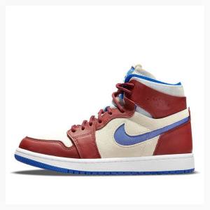 Air Jordan 1 Nike Zoom Air CMFT Team Zapatillas Baloncesto Mujer Rojas Azules | JD-798RP