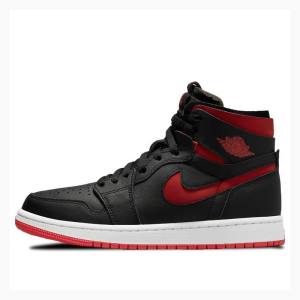 Air Jordan 1 Nike Zoom CMFT Bred Zapatillas Baloncesto Mujer Negras Rojas | JD-731CU