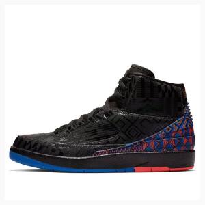 Air Jordan 2 Nike Retro BHM History Month Zapatillas Baloncesto Hombre Negras Rojas | JD-813VP