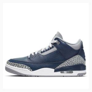 Air Jordan 3 Nike Retro George Town Zapatillas Baloncesto Hombre Azules | JD-741PD