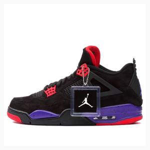 Air Jordan 4 Nike Retro NRG Raptors Zapatillas Baloncesto Hombre Negras Rojas Moradas | JD-352EN