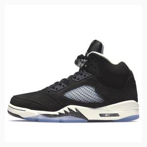 Air Jordan 5 Nike Retro Oreo Zapatillas Baloncesto Hombre Negras Blancas | JD-360XI