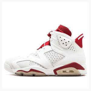 Air Jordan 6 Nike Retro Alternate Zapatillas Baloncesto Hombre Blancas Rojas | JD-032XM