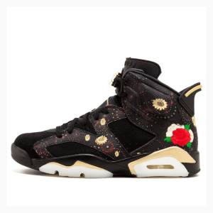 Air Jordan 6 Nike Retro CNY Chinese New Year Zapatillas Baloncesto Hombre Negras | JD-912TD