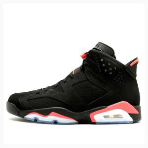 Air Jordan 6 Nike Retro Infrared Zapatillas Baloncesto Hombre Negras Rojas | JD-981EC