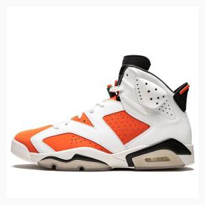 Air Jordan 6 Nike Retro Like Mike - Gatorade Zapatillas Baloncesto Hombre Blancas Naranjas | JD-315MP