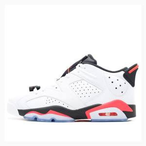 Air Jordan 6 Nike Retro Low Infrared Zapatillas Hombre Blancas Negras Rojas | JD-682AK