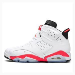 Air Jordan 6 Nike Retro Zapatillas Baloncesto Hombre Blancas Rojas | JD-425QM