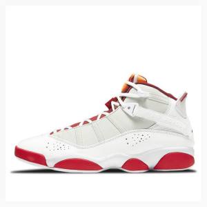 Air Jordan 6 Nike Rings Hare Six Champions Zapatillas Baloncesto Hombre Blancas Rojas | JD-523NE