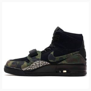 Air Jordan Nike Legacy 312 Camo Zapatillas Baloncesto Hombre Negras Verde | JD-481VX