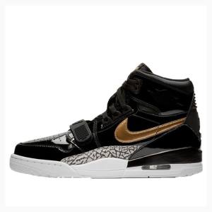 Air Jordan Nike Legacy 312 Zapatillas Baloncesto Hombre Negras Doradas | JD-324GC