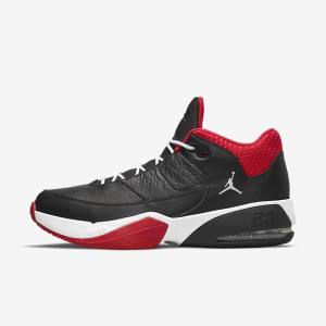 Air Jordan Nike Max Aura 3 Zapatillas Baloncesto Hombre Negras Rojas Blancas | NK276EVK