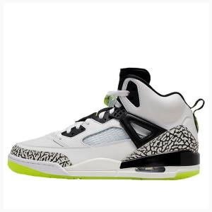 Air Jordan Nike Spizike Volt Zapatillas Baloncesto Hombre Blancas Negras Verde | JD-930VN