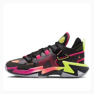 Air Jordan Nike Why Not Zer0.5 PF Black Zapatillas Baloncesto Hombre Negras Verde Rosas | JD-607HE